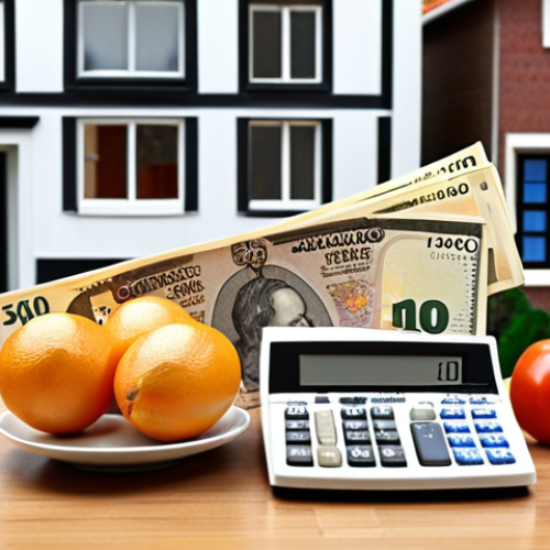**Image Prompt:** A balanced scale with Euros on one side and common Dutch expenses (like utility bills, groceries, and rent receipts) on the other. The background shows a modern Dutch home. This image represents financial balance and budgeting in the Netherlands.